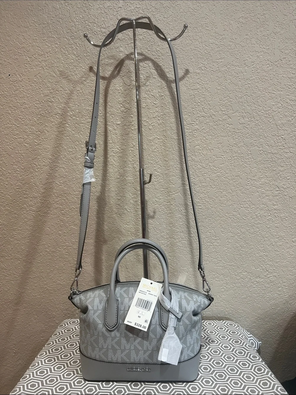 Michael Kors Quarry Grey sm satchel. HYDE